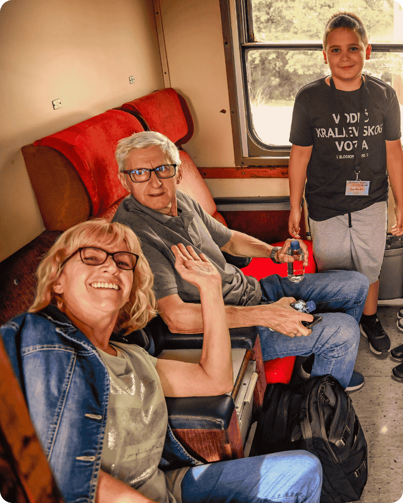 Travelers connecting with Balkan heritage through immersive Blossom Tours journeys