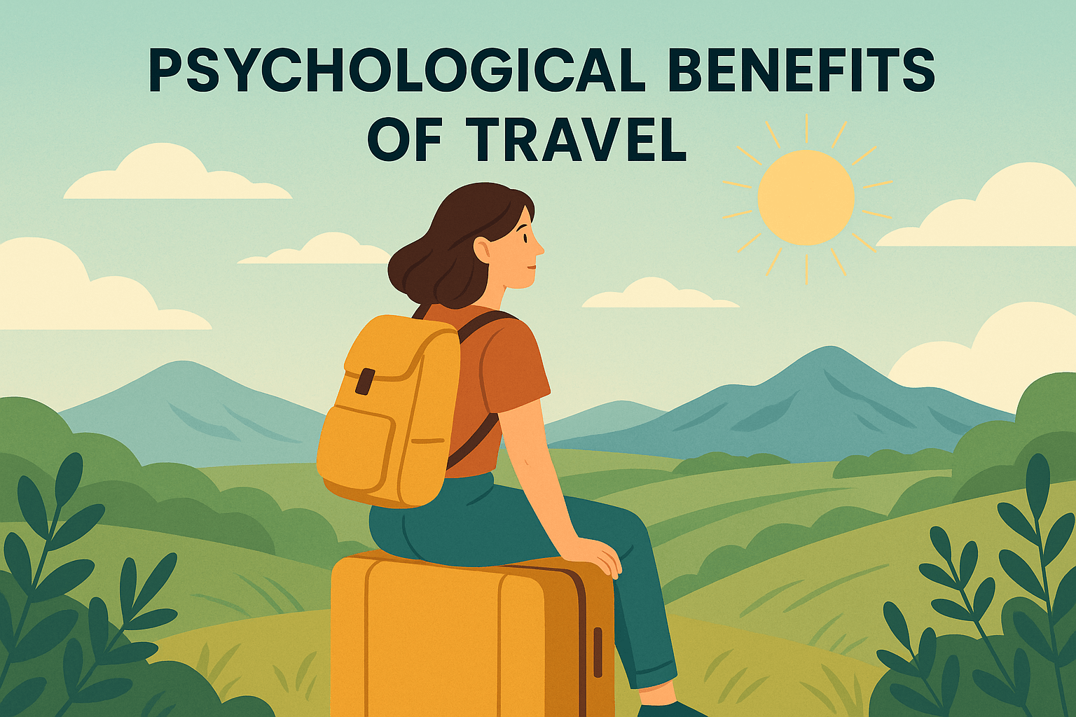 psychological benefits of travel illustration